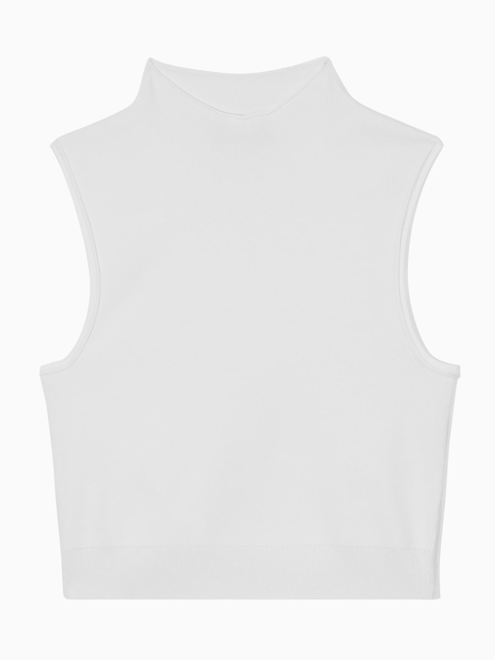 COS Knitted Sleeveless Mock Neck Tank Top size small